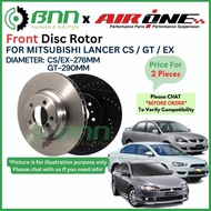 [BNN]AIRONE Mitsubishi Lancer CS GT(2007-2008) EX(2009-2014) Front OE Sport Brake Disc Rotor Racing 