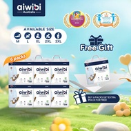 [6 Free 1 Packs] Aiwibi Natural Premium Big Pack Diaper Pants，Baby diaper, Ultra-thin, Soft diapers 