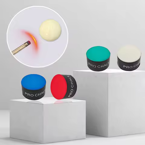 1PC Enhanced Friction Oily Chalk Round Pool Cue Chalk With Transparent Storage Box For Snooker Black