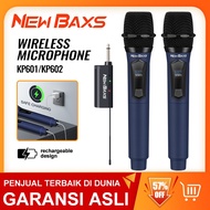 NEW BAXS Dapat diisi ulang mic wireless 2 mic murah KP601/KP602UHF Type-C50mMic tanpa gangguanMic ka