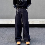 Streetwear Pants for Men Dark Blue Baggy Jeans Baggy Pants Men Y2k Iconic Baggy Jeans