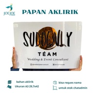 Acrylic Name Board Acrylic Board Que Card Acrylic Board Custom Acrylic Board