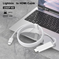 2 M for iOS Lightning to HDMI Cable Adapter for iPhone to TV 1080P Digital AV Adapter Sync Screen Co