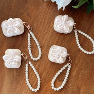 Simple Pink Cherry Blossoms AirPods Pro3 Case AirPods 4/4anc Case AirPods Case For AirPods 1/2/3/4/4