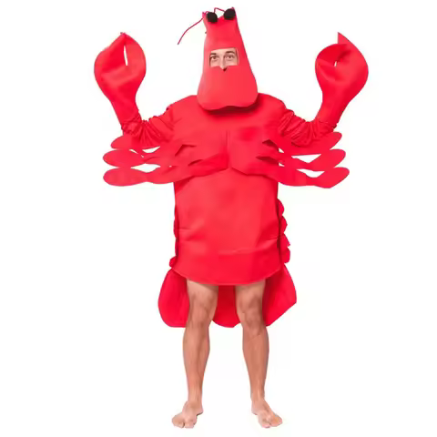 2025 11 Shrimp Unisex Crab Adult Lobster Man Cosplay Halloween Sea Food Costume 2022 New Arrival
