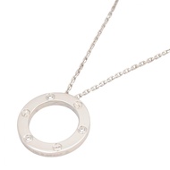 [二手] 卡地亞 Love Circle 3PD 項鍊，頸圍 43 厘米，K18WG（白K金），鑽石 Love Circle 3PD 項鍊，女士款。