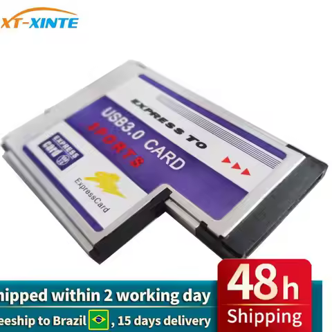 BC718 Notebook Express Card ExpressCard to 3-Port USB 3.0 HUB Adapter Converter 54MM FL1100 Expansio