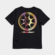 KARIMAKE Unisex Children's Distro T-Shirt with Rim Image WEDSSPORT TC05 Hologram