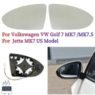 Left or Right Side Heated Wing Mirror Glass For  Volkswagen VW Golf 7 MK7 / MK7.5 Jetta MK7 US Model