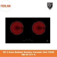 EF 2 Zone Radiant Domino Ceramic Hob 70CM  HB AV 271 A