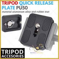 Quick Release QR Plate PU-50 PU50 Qal-50 Tripod Ball Head QZSD Sirui Fotopro Benro Beike Bexin Takar