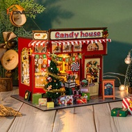 Diy Wooden Cabin Christmas Gifts Home Decoration 3D Puzzle Puzzle Miniature Model E-commerce