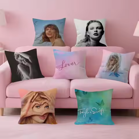 T-Taylors Swifts Personalized Picture Text Home Decorative Pillows Household Gifts 45x45cm