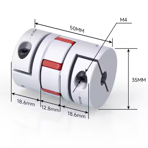 GS GR D35L50 CNC Motor Jaw Shaft Couplers Flexible Spider Plum Coupling Elastic Coupling 8 9 10 12 1