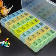 Weekly Medication Organizer Daily 5 Meals Before and After Pill Box