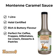 MONTENNE Caramel Sauce 1Litre For Ice Blended caramel Sos caramel Drizzle For Drinks halal Davinci G