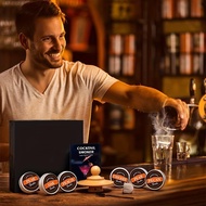 Whiskey Smoker Kit, 6 Wood Chip Flavors- Cocktail Smoker Infuser Kit, Old Fashioned Drink Smoker Kit