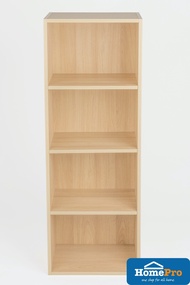 Homepro Open Shelf 4 Tier Oak