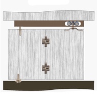 Bifold Door Hardware Wooden Sliding Door Pulley Furniture Hardware Wheel Barn Door Roller Wall Door 
