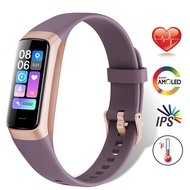 2023 New Amoled Smart Band Men Women Pedometer Heart Rate Blood Watch Waterproof Connected Smart Bracelet Sport Fitness Tracker