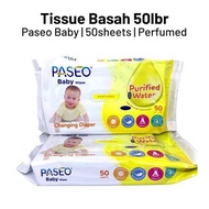 Tisu basah paseo baby wipes 50 lembar / tissue paseo baby wipes 50 sheets PROMO MURAH