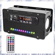 (NDPB) DIY Bluetooth Speaker Kit LED FM Radio USB Home Sound Amplifier with Digital Display Solderin