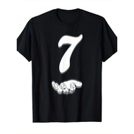 Lucu enam tujuh meme 6 7 padanan nombor 7 t-shirt grafik