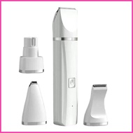 Cat Grooming Kit 4 in 1 Electric Cordless Shaver Rechargeable Low Noise Dog Hair Trimmer for Cats Fa