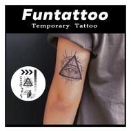 Funtatoo - Old Iluminati fruit ink Eye Tattoo 15 days waterproof 11*18cm - AES semi-permanent fruit 