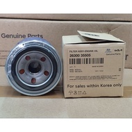 HYUNDAI KIA OIL FILTER 26300 35505