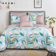 [NEW ARRIVAL] AKEMI 730TC Cotton Select Adore Inaya Bedding Sets (Fitted Sheet Set| Bedsheet/ Quilt Cover Set)