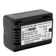 Battery for Panasonic VW-VBT190 and Panasonic HC-V100 Series, HC-V200 Series, HC-V380, HC-V500 Serie