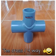 1 inch pvc tee cross fitting