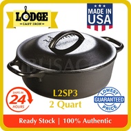 🔥In Stock🔥 2 Quart LODGE Cast Iron Dutch Oven | Cast Iron Serving Pot, L2SP3 | 💯% Authentic