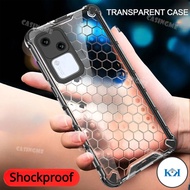 KK Vivo V30 5G V30Pro 2024 Shockproof Bumper Transparent Honeycomb Casing For VivoV30 5G Vivo V 30 3
