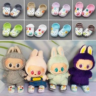 labubu Doll Slippers Shoes (4.3*2.0cm) for Labubu Macaron bao-ao bao ao &15cm EXO Plush Doll & 1/6