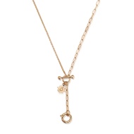 Gold/Silver Toggle Lariat 2-way Necklace