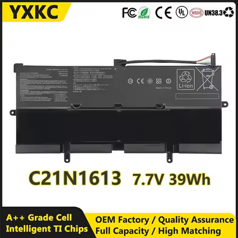 YXKC 7.7v 39Wh C21N1613 Laptop Battery For ASUS Chromebook Flip C302 C302C C302CA C302CA-DH75-G C302