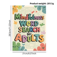 Adult Mindfulness Word Search Book Crossword Puzzle Game Notebook Cultural Supplies Business Goods C