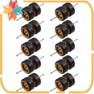 Premium 5Pair 11mm CE28 LMR Wheels and Tires Kit for 1:64 Diecast Car Models