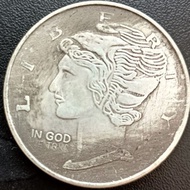 American Silver Dollar Foreign Silver Coin Statue of Liberty Belief God Back 999 Pure Silver 1 Ounce