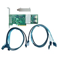 LSI 9211-8I RAID Controller Card FW:P20 IT Mode ZFS FreeNAS unRAID SAS PCI E RAID Expander + 2* SFF8