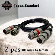 Pair of male to female xlr cables xlr cable xlr to female