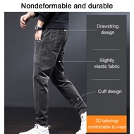 【Quick-Dry & Skin-Friendly】Men's Corduroy Cargo Pants Winter Streetwear Harlem Workwear Trousers Wit