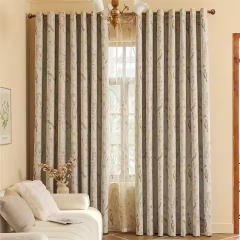 1pc Modern Simple Blackout Curtain, Boho Style Drapes, Home Kitchen Decor, Full Light Block, Contemp