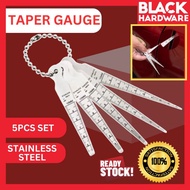 Black Hardware Filler Gauge Stainless Steel Ruler Feeler Gauge Taper Gauge Radius Thickness Gauge We