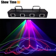 4 Head Dj RGBP Laser Beam Line Scan