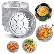 Set of 30 silver trays size 22cm used to bake food in an oil-free fryer and oven