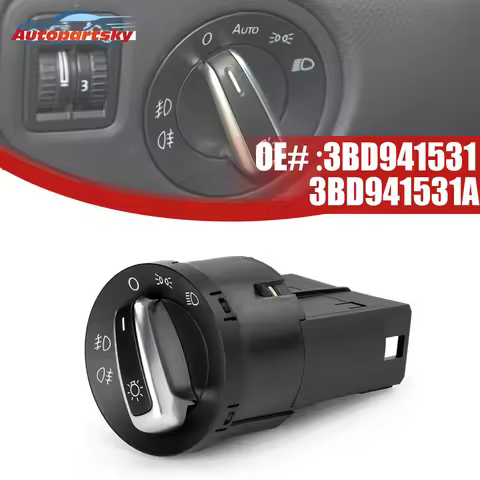 High Quality Switch Lights Command 3BD941531 3BD941531A For VW Golf / Jetta / Bora Mk4 / Passat B5 /