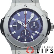 宇舶Big Bang Victory藍色計時碼表44毫米Big Bang Evolution Blue Victory 301.SX.7123.VR.FCJ18，不鏽鋼/橡膠男士腕錶，藍色，拋光，成色